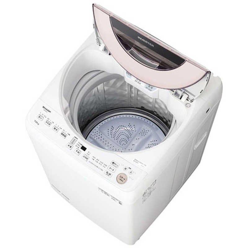 シャープ　SHARP シャープ　SHARP 全自動洗濯機 洗濯7.0kg 穴なしサイクロン洗浄 ES-GV7G-P ピンク系 ES-GV7G-P ピンク系