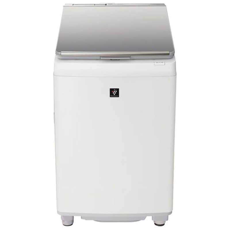 生活家電 洗濯機 シャープ　SHARP 縦型乾燥洗濯機 洗濯8.0kg 乾燥4.5kg ヒーター乾燥(排気) ES-PW8G-S シルバー系