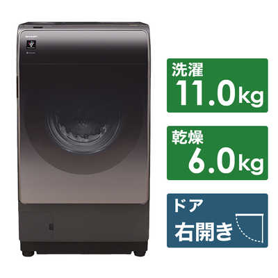 シャープ SHARP ドラム式洗濯機 洗濯機11.0kg 乾燥6.0kg ヒートポンプ