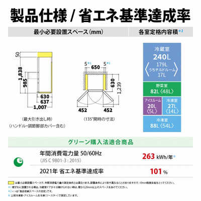 シャープ SHARP 冷蔵庫 プラズマクラスター冷蔵庫 5ドア どっちもドア