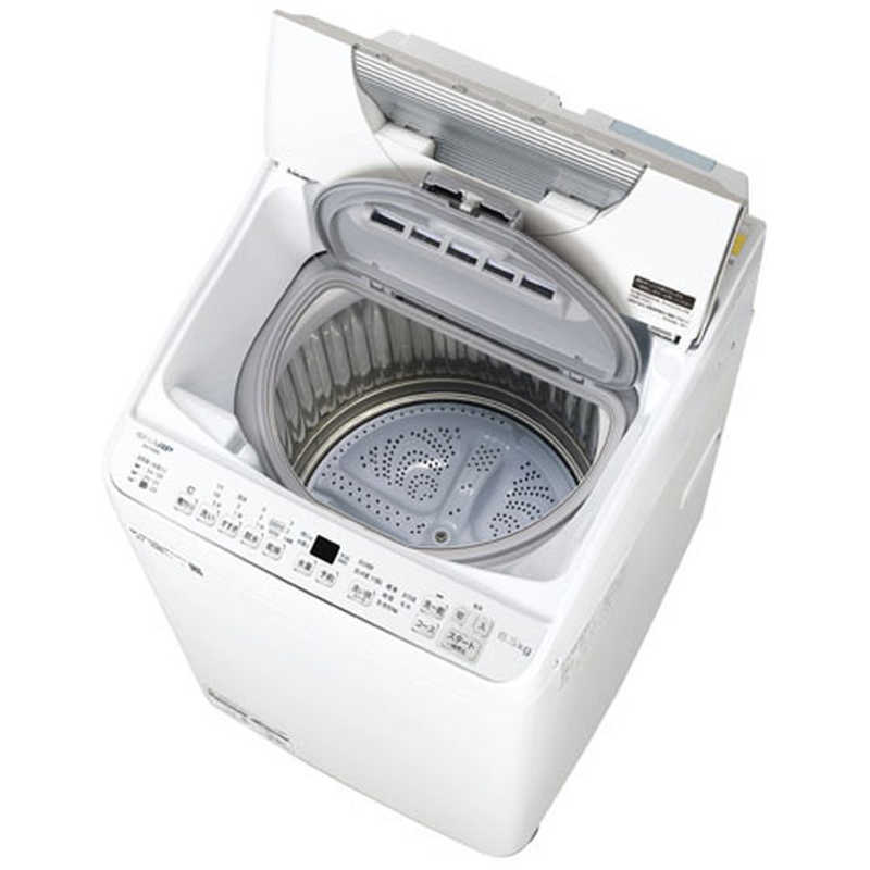 シャープ　SHARP シャープ　SHARP 縦型洗濯乾燥機 洗濯機6.5kg 乾燥3.5kg ヒーター乾燥(排気) 穴なし槽 ES-TX6G-S シルバー系 ES-TX6G-S シルバー系