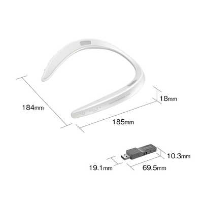 SHARP AN-SS3 ネックスピーカーブルー シャープ SHARP ネックスピーカー AQUOSサウンドパートナー