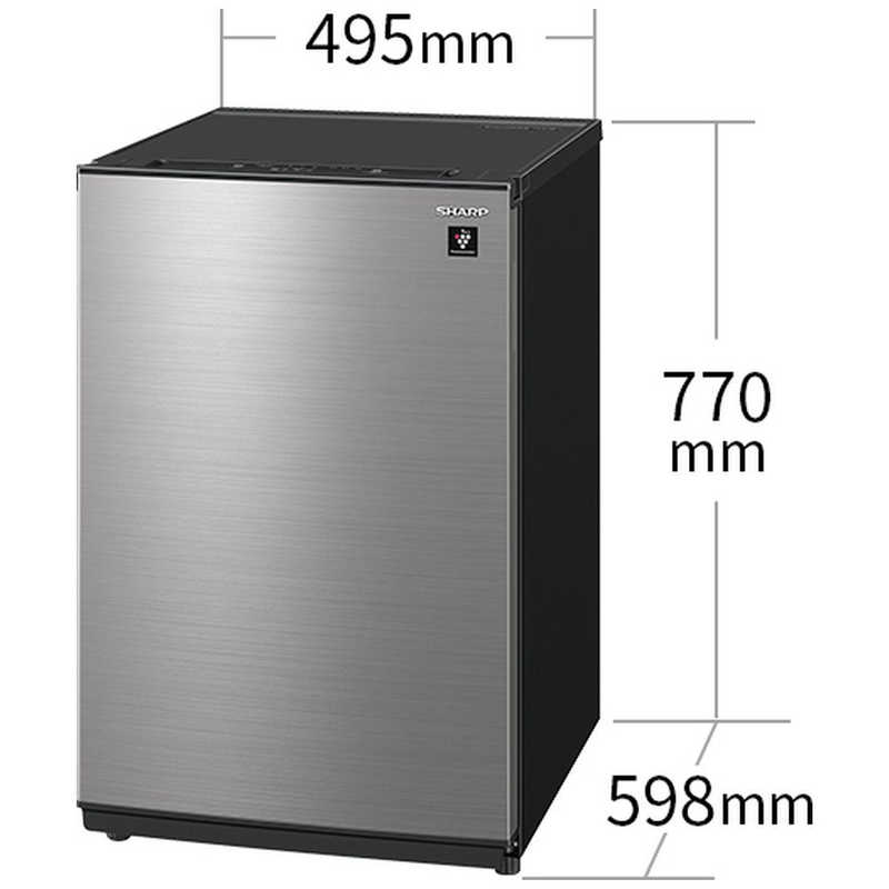 シャープ　SHARP シャープ　SHARP ファン式 プラズマクラスター冷凍庫 ［1ドア/切り替えどっちもドア72L］［冷凍・冷蔵庫切り替え］ FJ-HM7K-S メタリックグレー FJ-HM7K-S メタリックグレー