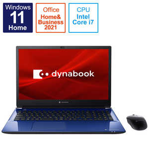 dynabook　ダイナブック ノートパソコン dynabook T8 スタイリッシュブルー [16.1型 /Core i7 /メモリ:16GB /SSD:512GB /2021年11月] P2T8UPBL