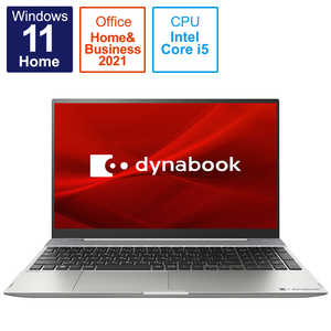 dynabook　ダイナブック ノートパソコン dynabook F6 プレミアムシルバー [15.6型 /Core i5 /メモリ:8GB /SSD:256GB /2021年11月] P1F6UPBS