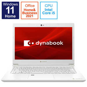 dynabook　ダイナブック ノートパソコン dynabook S6 パールホワイト [13.3型 /Core i5 /メモリ:8GB /SSD:256GB /2021年11月] P1S6UPBW