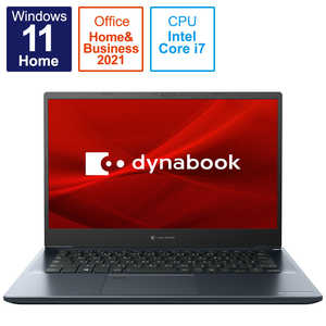 dynabook　ダイナブック ノートパソコン dynabook M7 オニキスブルー  [14.0型 /Windows11 Home /intel Core i7 /メモリ：8GB /SSD：512GB /Office HomeandBusiness /2022年春モデル] P1M7UPBL