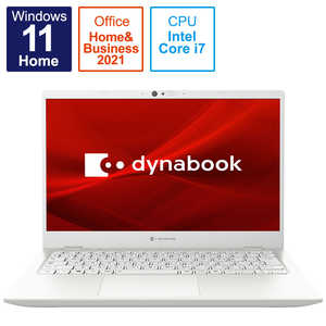 dynabook　ダイナブック ノートパソコン dynabook G8 パールホワイト   P1G8UPBW