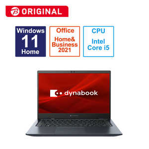 dynabook ʥ֥å Ρȥѥ dynabook G6 ˥֥롼 [13.3 /Win11 Home /Core i5 /16GB /SSD512GB /Office] P2G6WBBL
