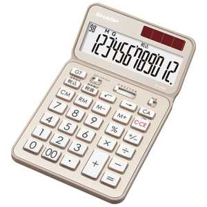 シャープ　SHARP ナイスサイズタイプ電卓 ｢電卓50周年記念モデル｣(12桁) EL-VN82-NX