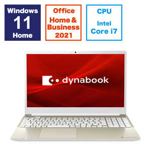dynabook　ダイナブック ノートパソコン dynabook C7 サテンゴールド [15.6型 /Win11 Home /Core i7 /メモリ16GB /SSD512GB /Office ] P1C7XPEG