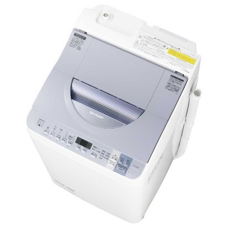 シャープ　SHARP シャープ　SHARP 縦型洗濯乾燥機 洗濯5.5kg 乾燥3.5kg ヒーター乾燥(排気タイプ)  ES-TX550-A ブルー系 ES-TX550-A ブルー系