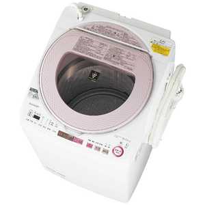 シャープ　SHARP 洗濯乾燥機 洗濯8.0kg 乾燥4.5kg ヒーター乾燥 ES-TX8A-P ピンク系
