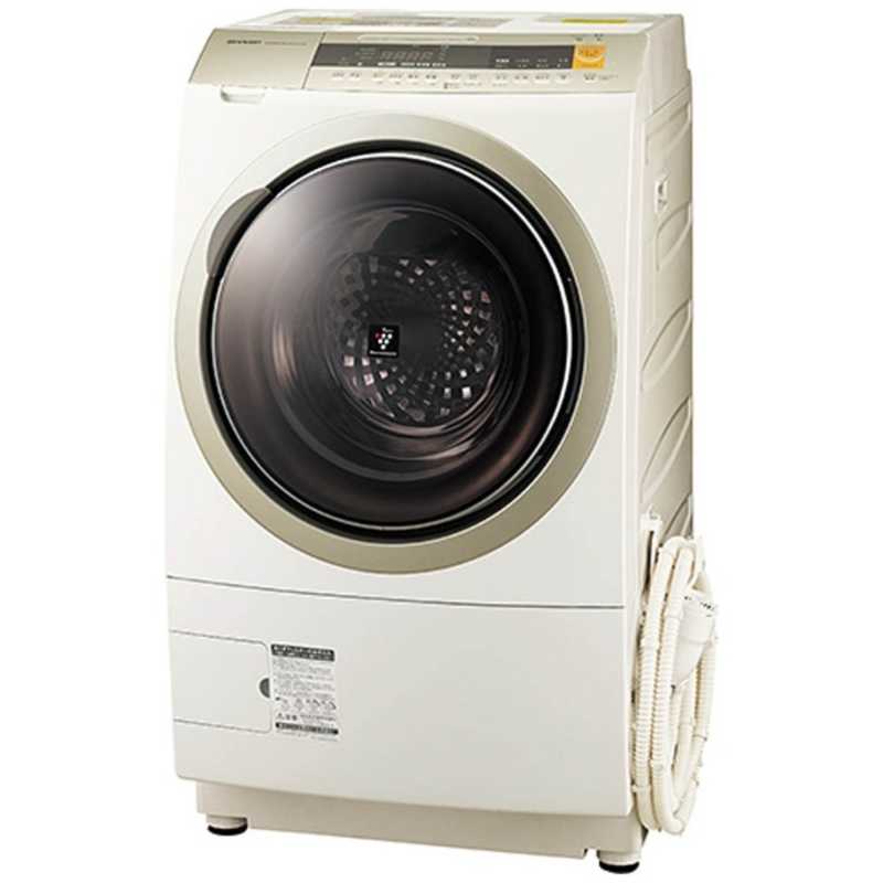 シャープ　SHARP シャープ　SHARP ドラム式洗濯乾燥機 洗濯10.0kg 乾燥6.0kg ヒートポンプ乾燥 (右開き)  マイクロ高圧洗浄 ES-ZP1-NR ゴールド系 ES-ZP1-NR ゴールド系