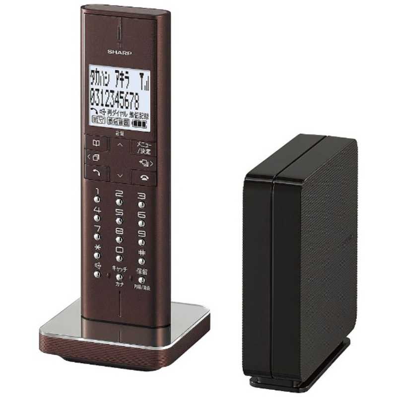 シャープ　SHARP シャープ　SHARP 電話機 [子機1台/コードレス] ブラウンメタリック JD-XF1CL-T(ブラウンメタリック) JD-XF1CL-T(ブラウンメタリック)