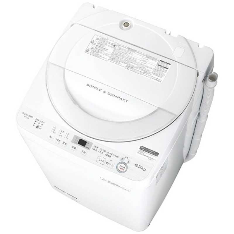 シャープ　SHARP シャープ　SHARP 全自動洗濯機 ホワイト系 ES-GE6B-W ES-GE6B-W