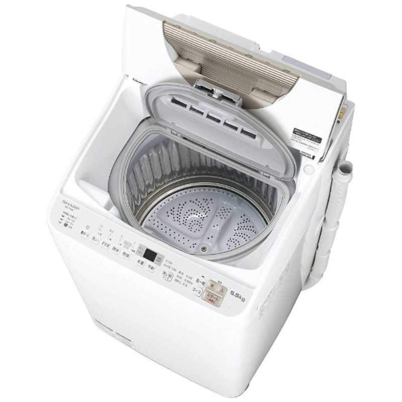 シャープ　SHARP シャープ　SHARP 縦型洗濯乾燥機 洗濯5.0kg 乾燥3.5kg ヒーター乾燥(排気タイプ)  ES-TX5B-N ゴールド系 ES-TX5B-N ゴールド系