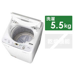シャープ　SHARP 全自動洗濯機 ホワイト系 ES-GE5C-W