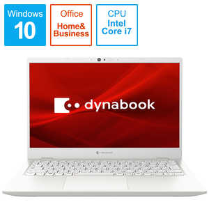 dynabook　ダイナブック ノｰトパソコン dynabook G8 パｰルホワイト [13.3型 /intel Core i7 /SSD:256GB /メモリ:16GB /2020年12月] P1G8PPBW