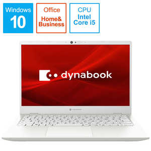 dynabook　ダイナブック ノｰトパソコン dynabook G6 パｰルホワイト [13.3型 /intel Core i5 /SSD:256GB /メモリ:8GB /2020年12月] P1G6PPBW