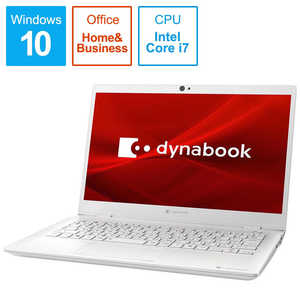 dynabook　ダイナブック ノートパソコン dynabook G8 パールホワイト [13.3型 /intel Core i7 /SSD:512GB /メモリ:8GB /2020年春モデル] P1G8MPBW