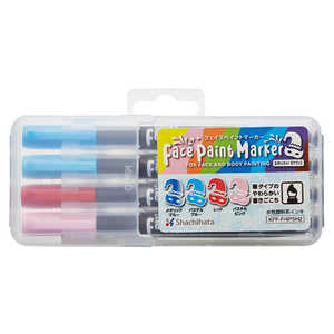 シヤチハタ フェイスペイントマーカー 4色セット2 KFFF4PSH2 シヤチハタ フェイスペイントマーカー 4色セット2 KFFF4PSH2