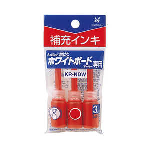 シヤチハタ 潤芯 ホワイトボードマーカー 補充インキ Artline(アートライン) 赤 KRNDW シヤチハタ 潤芯 ホワイトボードマーカー 補充インキ Artline(アートライン) 赤 KRNDW