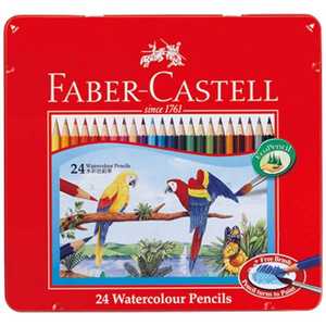 シヤチハタ [水彩色鉛筆] ファーバーカステル 水彩色鉛筆 24色セット TFCWCP24C