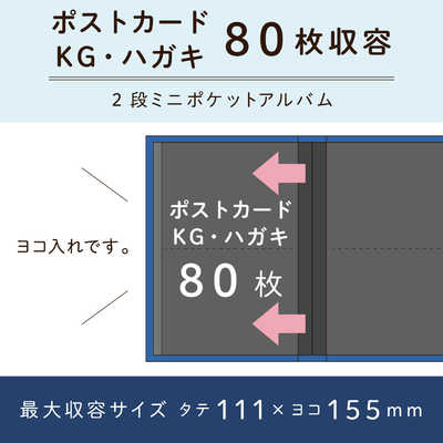 セキセイ レミニッセンス ミニポケットアルバム(KGサイズ 80枚
