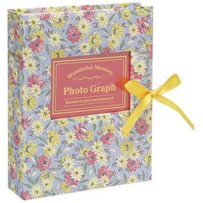 セキセイ ハーパーハウス フレームアルバム 花柄ブルー XP3331 の通販