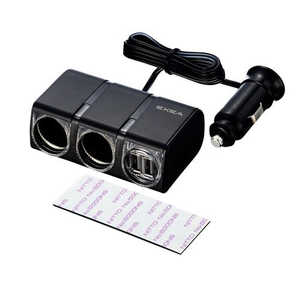 �������� �������� EXEA(��������) �Ÿ������å� USB�ĥ��󥽥��å�(12V��2Ϣ�����åȤ�5V/2.4A(��׺���)��USB2�ݡ���) EM150