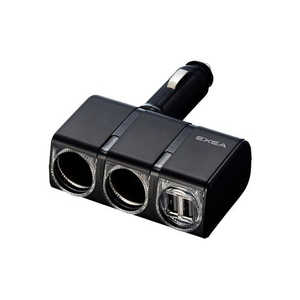 星光産業 車内用品 EXEA(エクセア) 増設ソケット USBバーチカルソケット DC24V車用 EM151