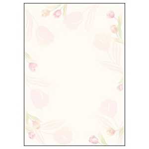 ササガワ デザインペーパー フラール チューリップ(A4サイズ:10枚) 4‐3002