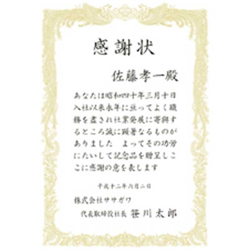 ササガワ ササガワ OA賞状用紙 横書用(B5サイズ･10枚･白) 10‐1051 (白) 10‐1051 (白)