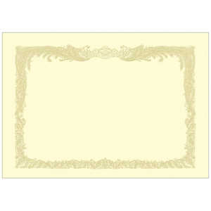 ササガワ OA賞状用紙 クリーム B5判縦書用 101157