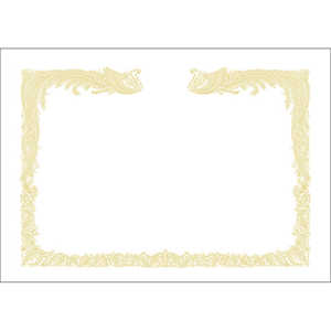 ササガワ OA賞状用紙 雲なし 白 縦書用 A4(100) 10-1460