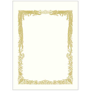 ササガワ 賞状用紙 ケント紙 A4判 横書用 1005023 105023