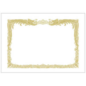 ササガワ 賞状用紙 上質紙 みの判 縦書用 1005030 105030