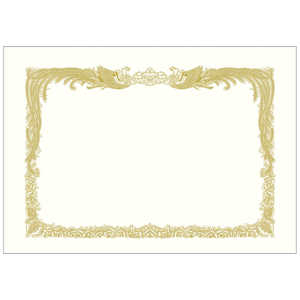 ササガワ 賞状用紙 ケント紙 みの判 縦書用 1005032 105032