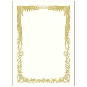 ササガワ 賞状用紙 ケント紙 B4判 横書用 1005038 105038