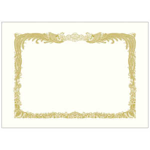 ササガワ 賞状用紙 ケント紙 四切判 縦書用 1005052 105052