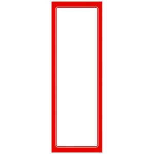 ササガワ 赤枠ポスター 6号 無地 1202016 122016 ササガワ 赤枠ポスター 6号 無地 1202016 122016
