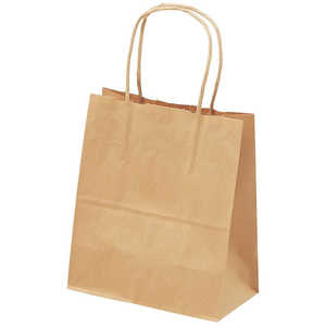 ササガワ 手提げ袋 茶無地 180×100×210 10P 506914