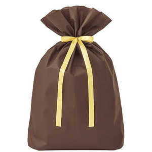 ササガワ 巾着袋 超BIG ダークブラウン 50-3961