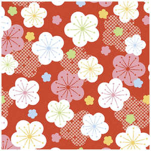 ササガワ 包装紙 祝い梅 半才判 4901722 491722