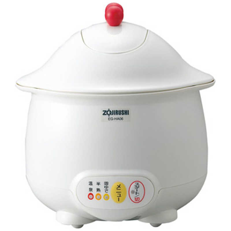 象印マホービン　ZOJIRUSHI 象印マホービン　ZOJIRUSHI 温泉たまご器 ｢エッグDODODO(ドゥドゥドゥ)｣ EG‐HA06‐WB (ホワイト) EG‐HA06‐WB (ホワイト)