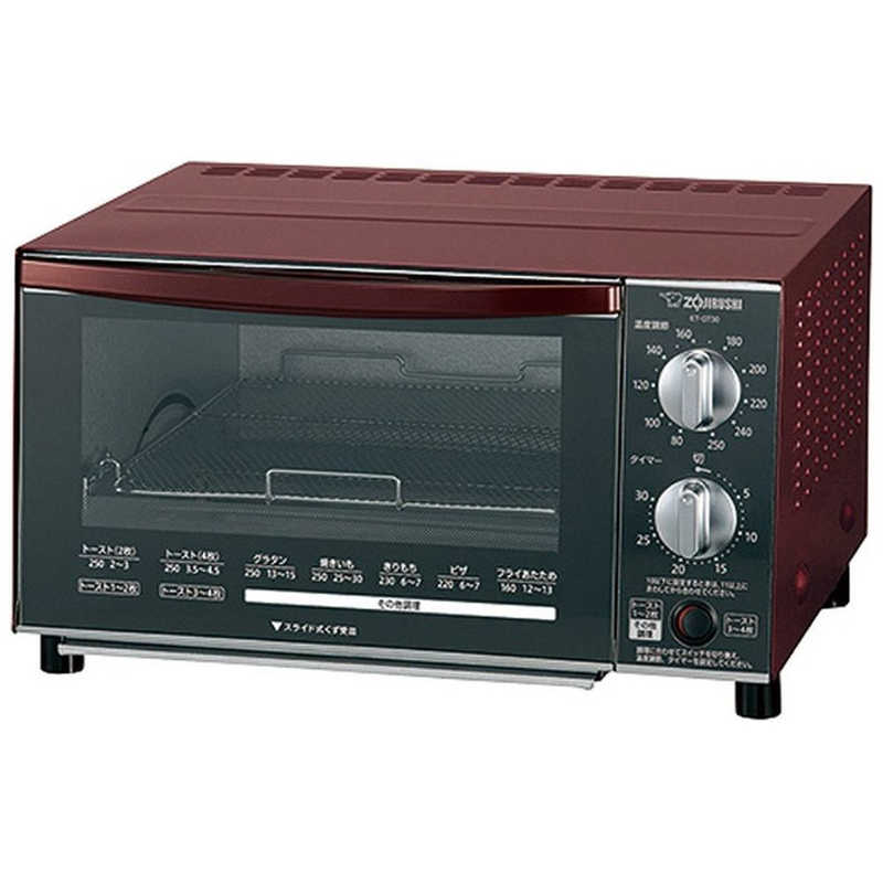 象印マホービン ZOJIRUSHI オーブントースター こんがり倶楽部 ボルドー 1300W 食パン4枚 ET-GT30-VD の通販 |  カテゴリ：冷蔵庫・キッチン家電 | 象印マホービン ZOJIRUSHI | 象印マホービン株式会社 家電通販のコジマネット - 全品代引き手数料無料