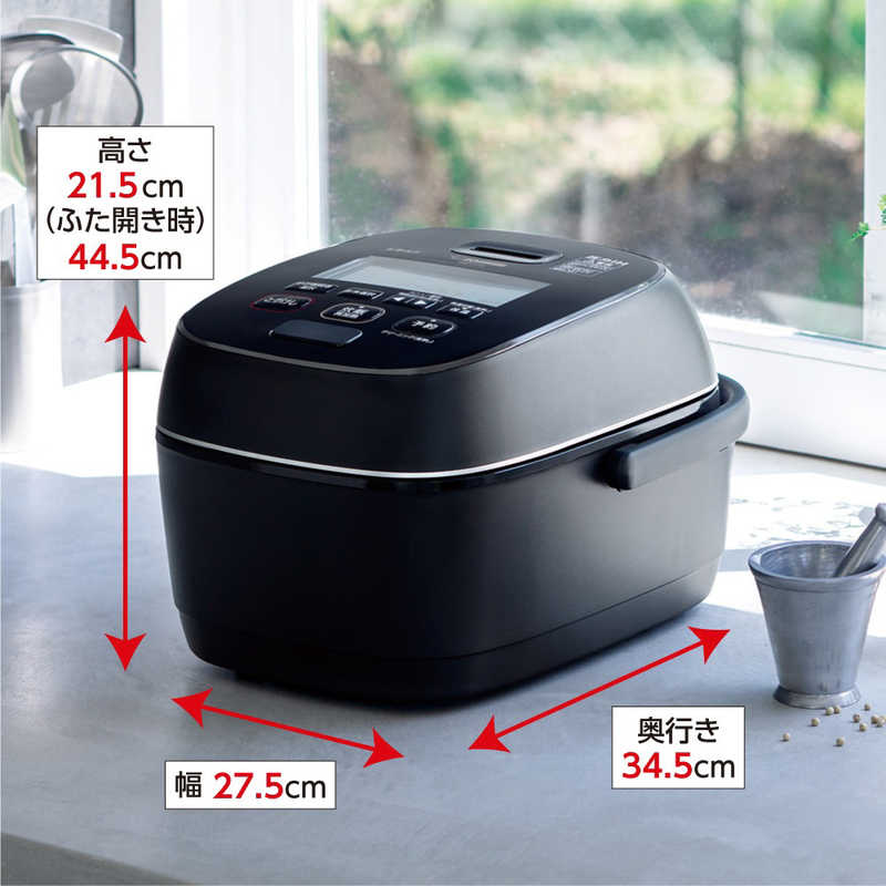 象印マホービン　ZOJIRUSHI 象印マホービン　ZOJIRUSHI 【アウトレット】炊飯器 5.5合 炎舞炊き 圧力IH 濃墨 NW-PT10 NW-PT10