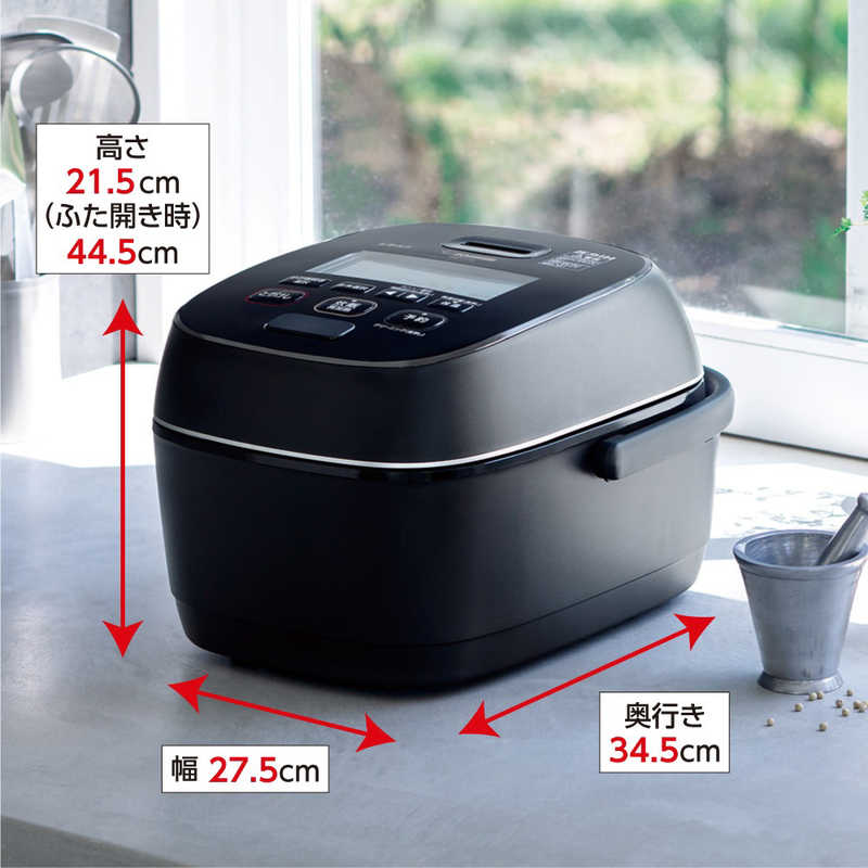 新品入荷 じゃじゃ馬ショップ象印 炊飯器 圧力IH炊飯ジャー 5.5合炊き 濃墨 ZOJIRUSHI 炎舞炊き NW-LB10-BZ 