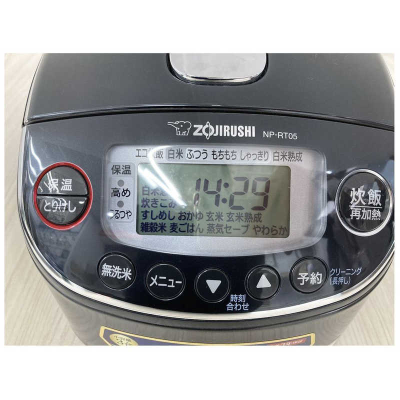 象印マホービン　ZOJIRUSHI 象印マホービン　ZOJIRUSHI 炊飯器 3合 極め炊き 圧力IH ブラック NP-RT05 NP-RT05